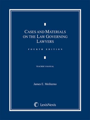 cover image of Cases and Materials on the Law Governing Lawyers